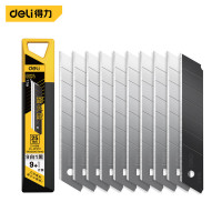 得力(deli)7刀头SK4合金钢美工刀片/裁纸刀片 10片25mm DL-DP251