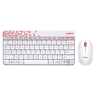 罗技(Logitech)MK240 Nano 紧凑型无线键鼠套装 白色