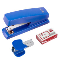 订书机 得力/deli 0354(蓝) 手动