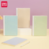 笔记本 得力/deli T3296-1 线圈/螺旋 硬面抄 96页 4本 32K 胶套本