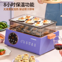 利仁(Liven)DZG-D1015 电蒸锅多功能家用双层10L大容量智能彩屏蒸汽锅电蒸笼蒸箱早餐机透明可视电蒸锅