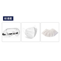 谋福(CNMF)防护服备用3件套 (KN95口罩护目镜鞋套) 防护备用品[备用三件套(标准款)]66