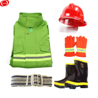 谋福(CNMF) 97演习安全防护服 训练服绿色款 [含手套腰带靴子头盔] 整套 M号(165-170)8515