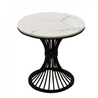 茶几 白寅 岩板 圆形 白色 BY-PSCJ-002