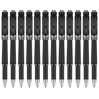 得力S21中性笔0.7mm子弹头(黑)(支)