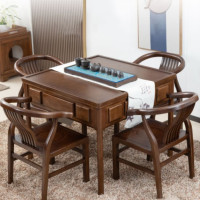 简易餐桌 白寅 方形 实木 5人以下 4把 中式