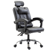 办公椅 白寅 固定扶手 皮质 黑色 580