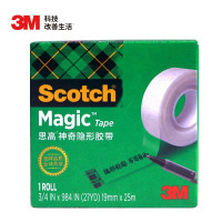 3M 思高神奇隐形胶带 学习修补 可黏错题 810-CQ25 19mm×25m