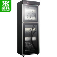 圣托(Shentop)商用大容量酒店用臭氧红外线保洁柜 380L双门低温触屏餐具消毒柜 DAA06