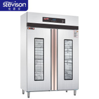 史蒂芬(stevison)RTP1780-A1商用 双门不锈钢玻璃高低温可调 分餐盘单位食堂大容量碗筷餐具消毒柜 800