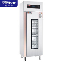 史蒂芬(stevison) RTP880Z单门立式蒸汽消毒柜智能型不锈钢导轨式四层快餐盘层架汽消毒柜400L不锈钢+玻璃