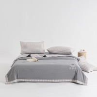 晴柔日子無印良品四季被/四件套(枫叶棉) 被子四件套
