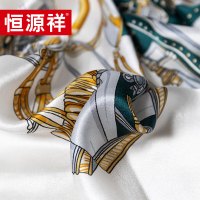恒源祥恒源祥礼业HYXSJ1009真丝方巾英伦马车 英伦马车 90*90CM