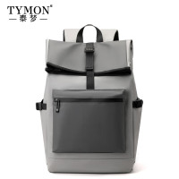 Tymon泰梦 双肩包男士休闲商务背包电脑包大容量户外旅行书包 皓月W2 灰色拼接