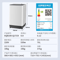 松下(Panasonic)波轮洗衣机全自动10公斤大容量 抗菌除螨除毛 羽绒羊毛洗 智能调节XQB100-Q17CR以旧
