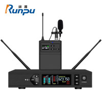 润普Runpu RP-WZ01L真分集红外对频直播/演讲/智慧教育/视频会议专业无线领夹麦克风 QY
