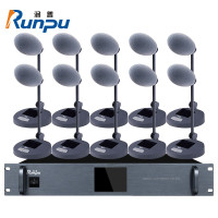 润普Runpu专业数字有线手拉手话筒麦克风长杆大型会议桌面会议鹅颈麦有线手拉手一拖十RP-YXGS68-10