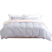 水星家纺磨毛纯色四件套 床上用品被罩被套 辉煌人生127881