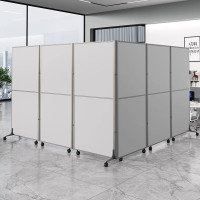 歆昱PF2411001 企业定制办公室移动屏风隔断工厂简约移动折叠屏风 0.6M*1.8M