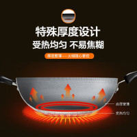 苏泊尔(SUPOR)炒锅精铸铁锅玻璃盖炒锅炒菜锅 FC32Q1[拍5口整箱发] 32cm