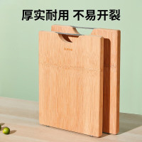 苏泊尔(SUPOR)菜板砧板竹木整竹加厚切菜板剁骨切肉切片家用擀面揉面案板 38*28*2.2cm-Z382822AD1