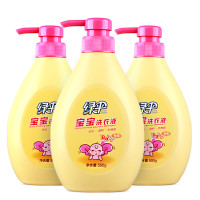 绿伞 宝宝洗衣液 安全去奶渍尿渍 宝宝专用 500g*3瓶