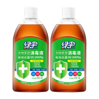 绿伞消毒液1kg衣物家居家用杀菌衣物地板宠物玩具等多功能消毒液 2瓶