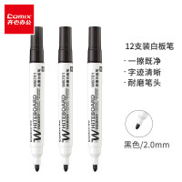 齐心 WB701 易擦白板笔 2.0mm 黑*36