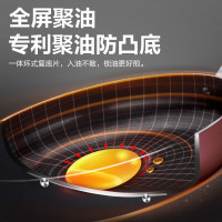 苏泊尔(SUPOR)平底锅不粘锅煎锅火红点聚油底煎蛋煎饼煎牛排电磁炉燃气灶通用 EJ26HAP10[配硅胶铲] 26cm