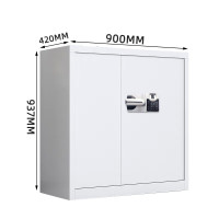 汇云星 保密柜办公文件柜矮柜子单节不带抽国保指纹锁HYX-BMG-B80