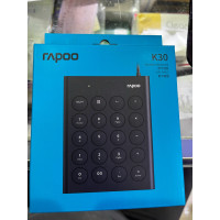 雷柏K30数字键盘小键盘财务会计柜台计算器电脑笔记本USB有线键盘