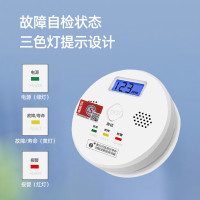 凌防 一氧化碳报警器CO探测器煤炉烧炭警报器蜂窝煤气体报警器 JKD-601