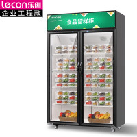 乐创 商用留样柜 立式双门冷藏大容量啤酒饮料柜 便利店厨房商用冷柜 LC-JG-ZSG02 BDZSSC