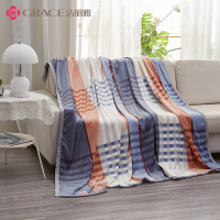 洁丽雅 抗静电铺盖毯-蓝调 JLY-SM158