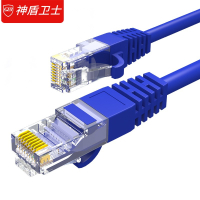 神盾卫士 六类网线CAT6千兆非屏蔽双绞线宽带连接线工程家装成品网络跳线0.2米SC6-02F BDZSSC