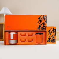 素言茶坊 鸿运纳福大红袍90克配顺心旅行茶具一套 BDZSSC