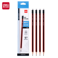 得力 DP600-HB红黑六角杆书写铅笔HB(混)(12支/盒) 9盒