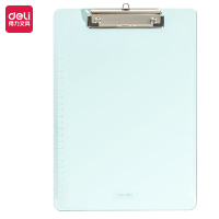 得力 DP545高强度透明板夹(透明蓝) 6块 BDZSSC