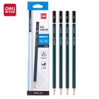 得力 DP601-HB绿色六角杆书写铅笔HB(混)(12支/盒) 8盒 CQJYS
