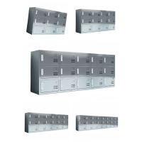 凡礼格鞋柜不锈钢鞋柜三层