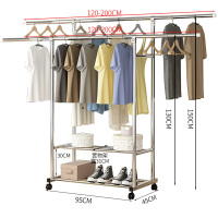 象笃晾衣架双层95*45*150cm个