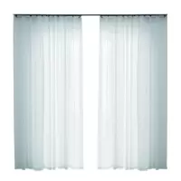 愉悦之家 1m*2.7m(打孔款) G-悦纱飘逸窗纱 窗帘 (计价单位:米) 白色