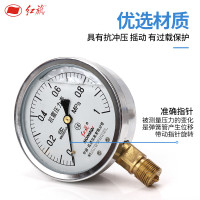 红旗 耐震压力表 YTN-60 0-1Mpa 径向压力表 国标