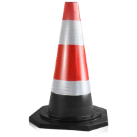禾呈心采 隔离锥路障施工安全锥形桶 50cm