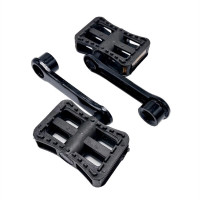 赛乐透雅迪电动车配件脚踏板脚蹬子摇臂新国标电瓶自行车铁器黑通 曲柄胶帽一对