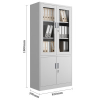 信京文件柜铁皮柜 办公室资料档案存放柜子凭证储物柜 大器械常规款0.5