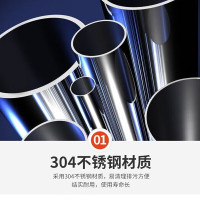 短云304食品级不锈钢水箱保温家用蓄水桶储水罐圆形保温水塔 0.5吨保温层足厚5cm