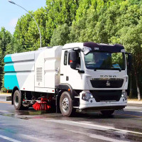 中祥运豪沃洗扫车营区大型市政道路清扫车18吨多功能干湿两用扫路车学校校园环卫保洁车扫地车
