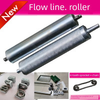 京信达4080铝型材装配线镀锌滚筒主动轴输送机输送带张紧器配件成套 φ76*管面600mm长主动+从动 主动