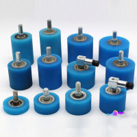 榆钦包覆机机配件输送料硅胶轮滚轮行走轮平轮拉线轮滚轮耳带压轮 平轮50*30